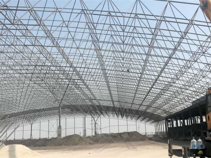 临河钢厂料仓网架工程